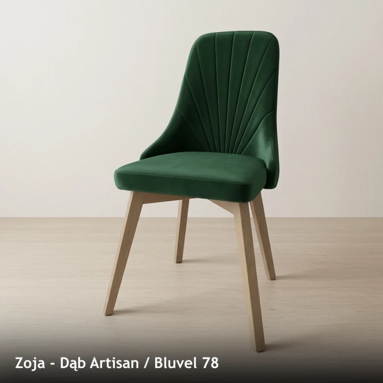 ZOJA - stelaż Dąb Artisan, tkanina Bluvel 78