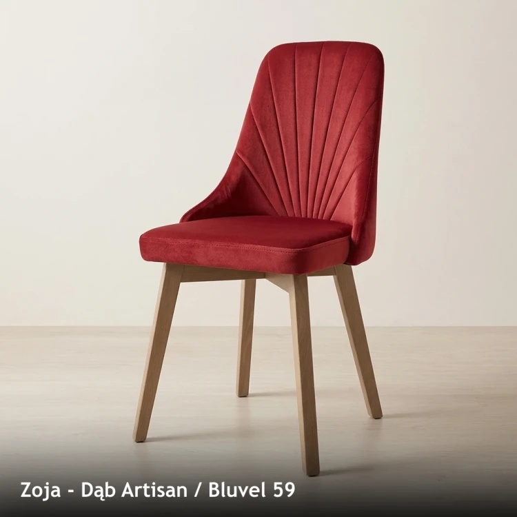ZOJA - stelaż Dąb Artisan, tkanina Bluvel 59