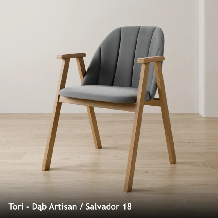 TORI - stelaż Dąb Artisan, tkanina Salvador 18