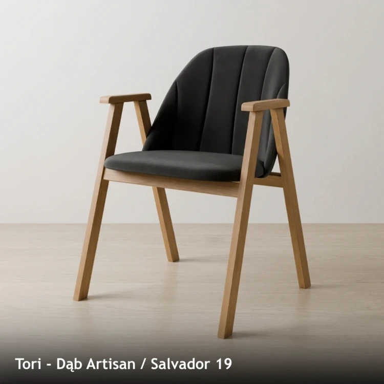 TORI - stelaż Dąb Artisan, tkanina Salvador 19