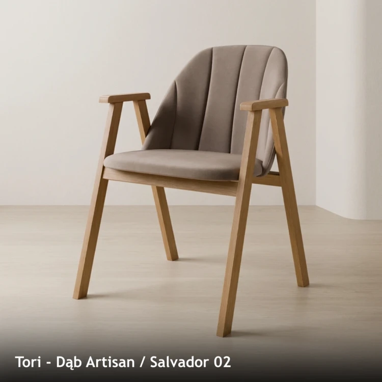 TORI - stelaż Dąb Artisan, tkanina Salvador 02