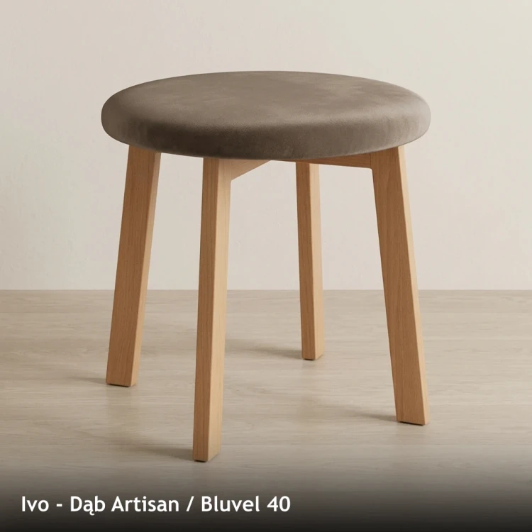 IVO - stelaż Dąb Artisan, tkanina Bluvel 40
