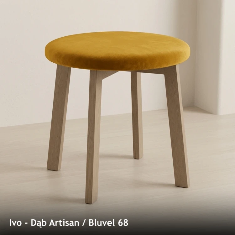 IVO - stelaż Dąb Artisan, tkanina Bluvel 68