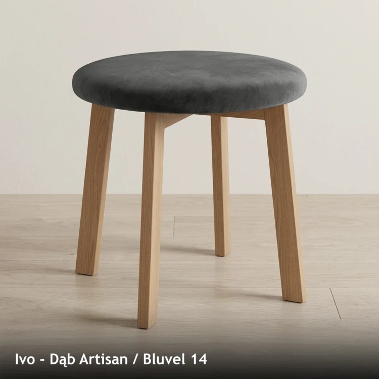 IVO - stelaż Dąb Artisan, tkanina Bluvel 14