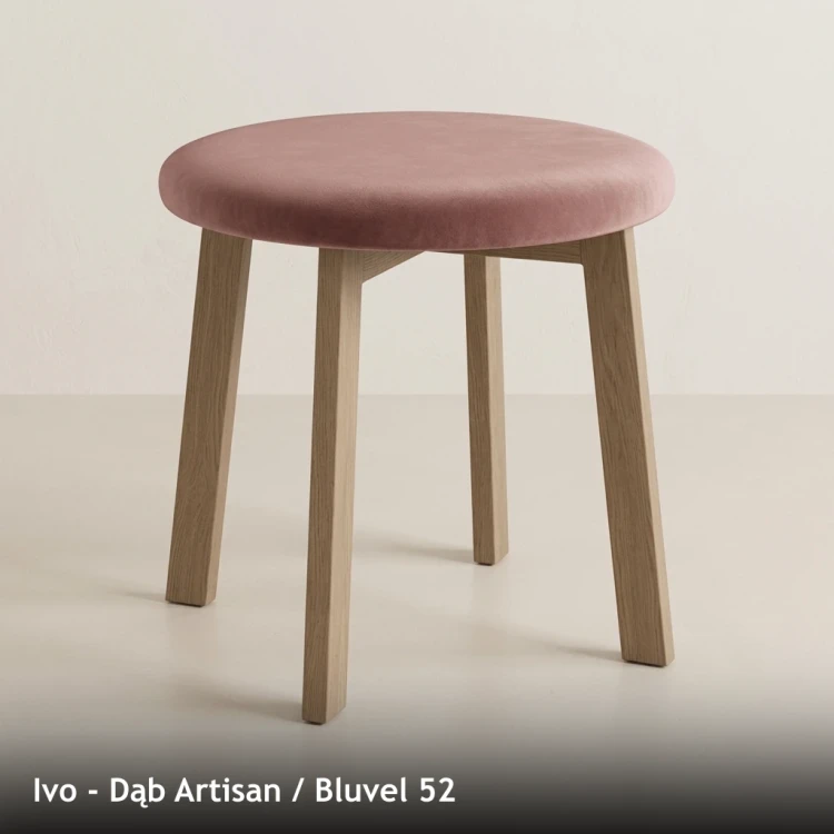 IVO - stelaż Dąb Artisan, tkanina Bluvel 52