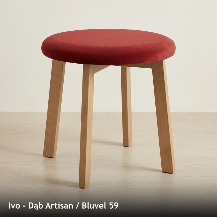 IVO - stelaż Dąb Artisan, tkanina Bluvel 59