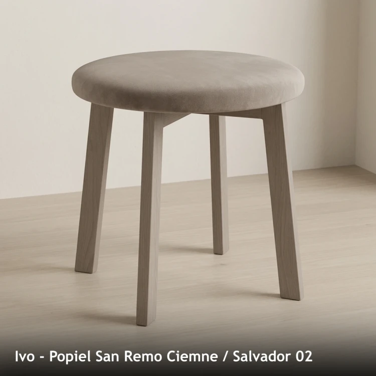 IVO - stelaż Popiel San Remo Ciemne, tkanina Salvador 02