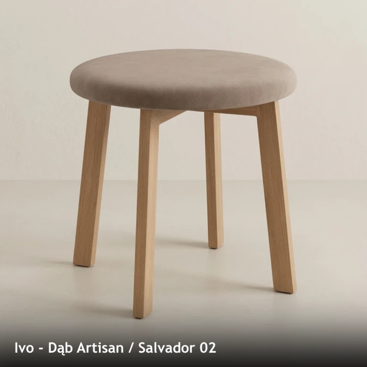 IVO - stelaż Dąb Artisan, tkanina Salvador 02