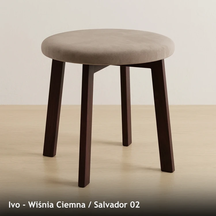 IVO - stelaż Wiśnia Ciemna, tkanina Salvador 02