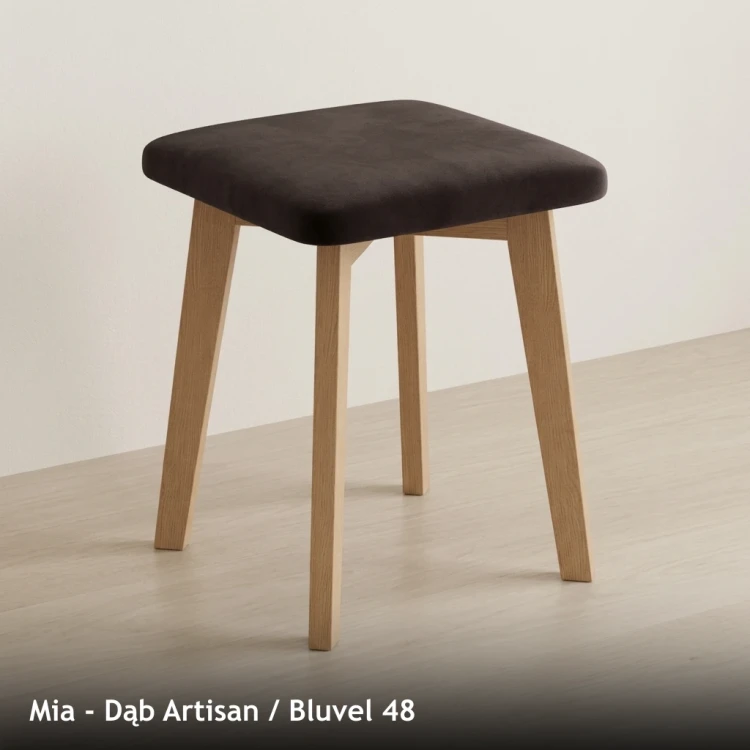 MIA - stelaż Dąb Artisan, tkanina Bluvel 48
