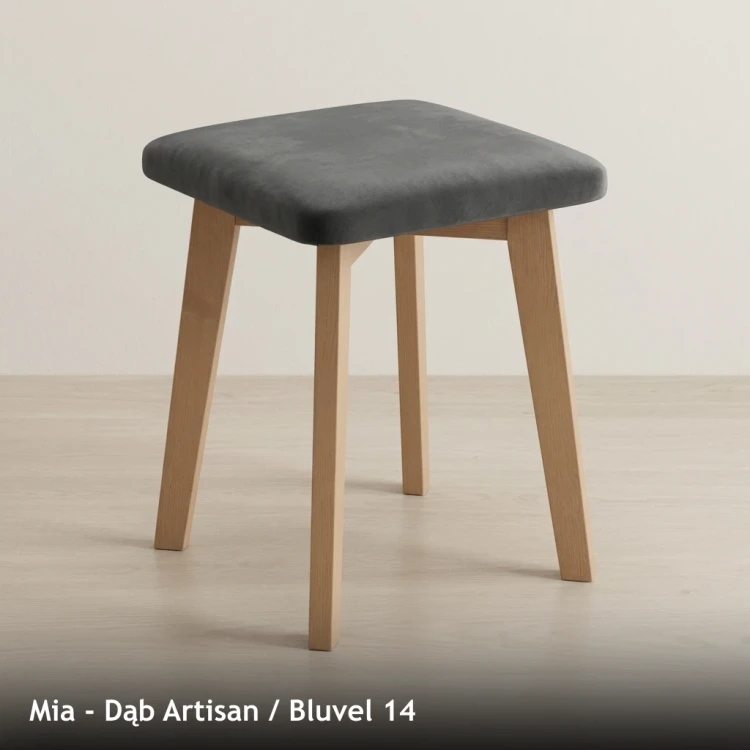 MIA - stelaż Dąb Artisan, tkanina Bluvel 14