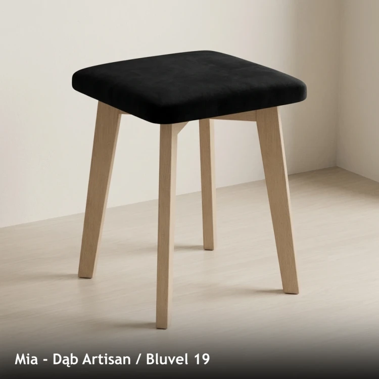 MIA - stelaż Dąb Artisan, tkanina Bluvel 19