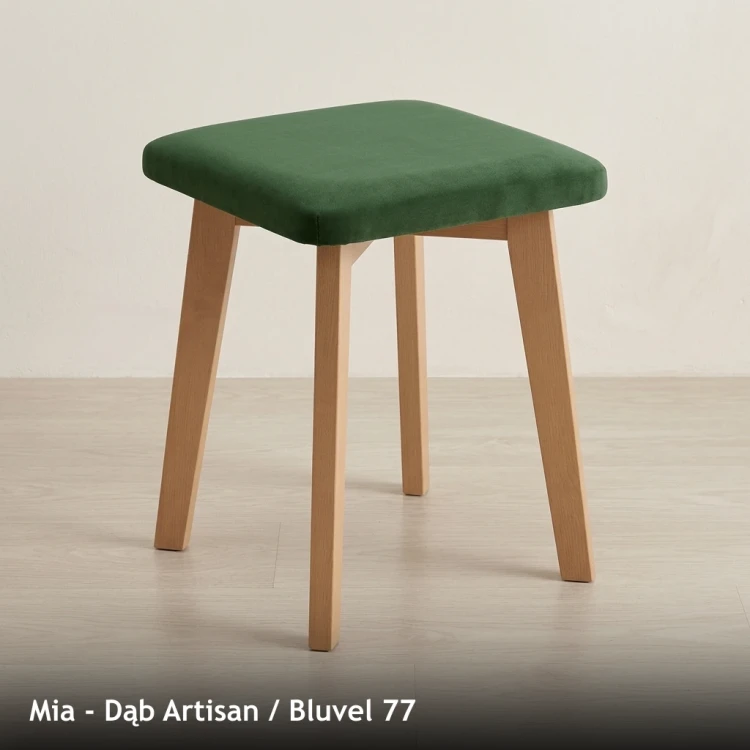 MIA - stelaż Dąb Artisan, tkanina Bluvel 77