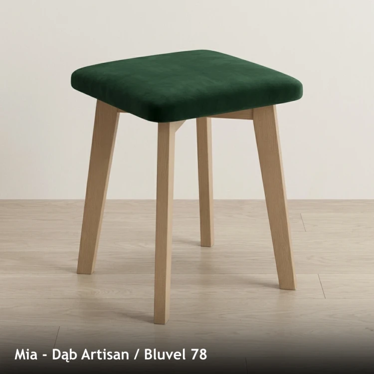 MIA - stelaż Dąb Artisan, tkanina Bluvel 78