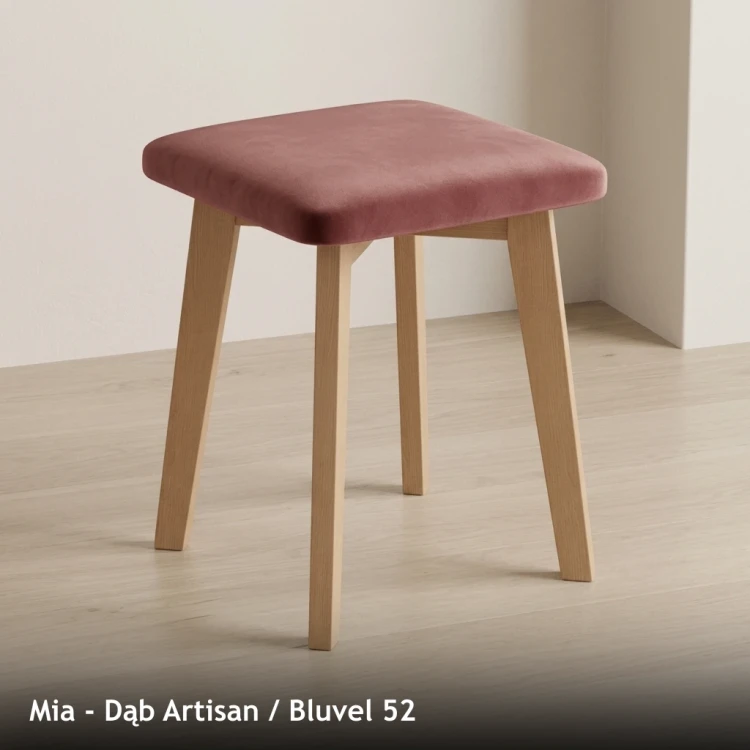 MIA - stelaż Dąb Artisan, tkanina Bluvel 52