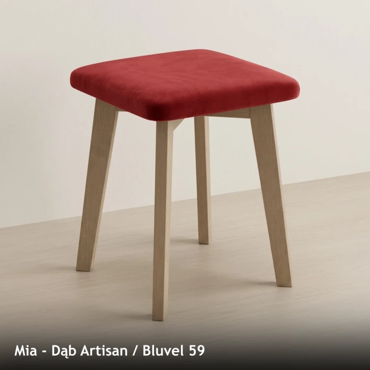 MIA - stelaż Dąb Artisan, tkanina Bluvel 59