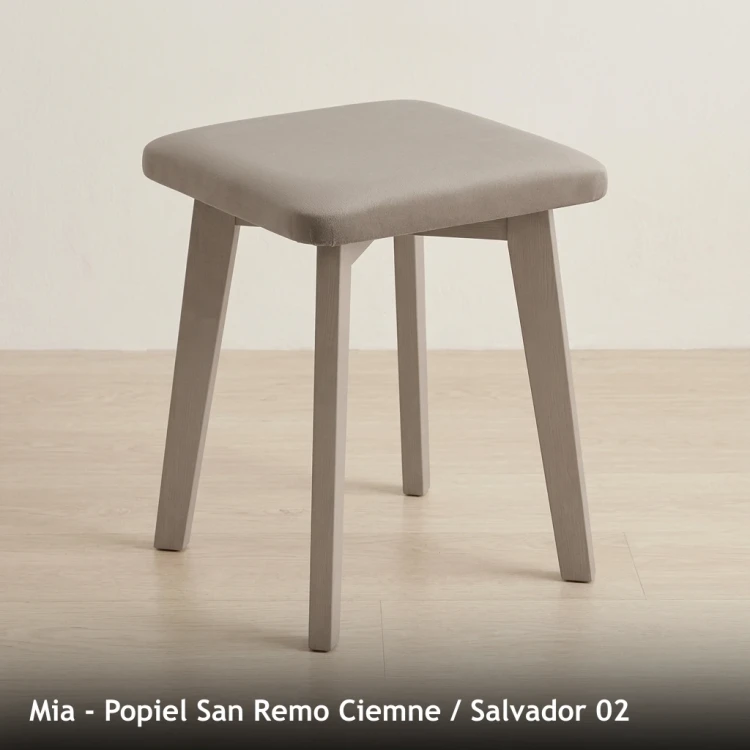 MIA - stelaż Popiel San Remo Ciemne, tkanina Salvador 02