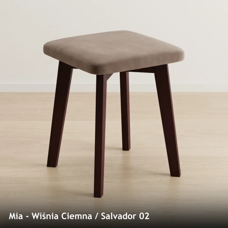 MIA - stelaż Wiśnia Ciemna, tkanina Salvador 02