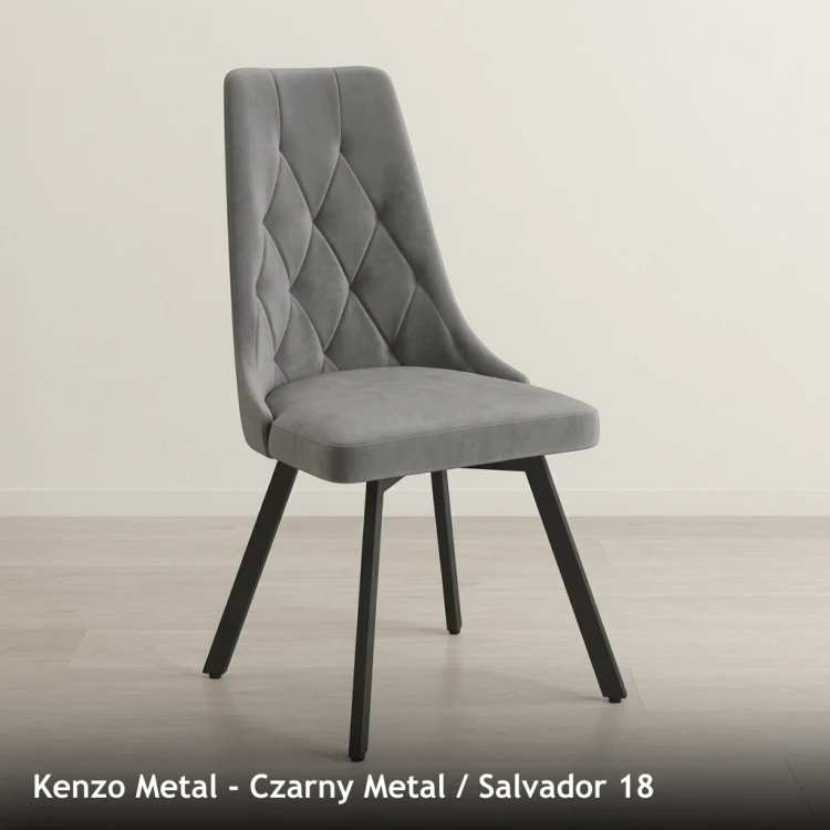 KENZO METAL - stelaż Czarny Metal, tkanina Salvador 18