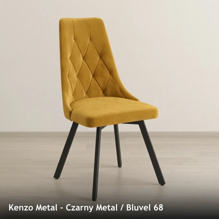 KENZO METAL - stelaż Czarny Metal, tkanina Bluvel 68