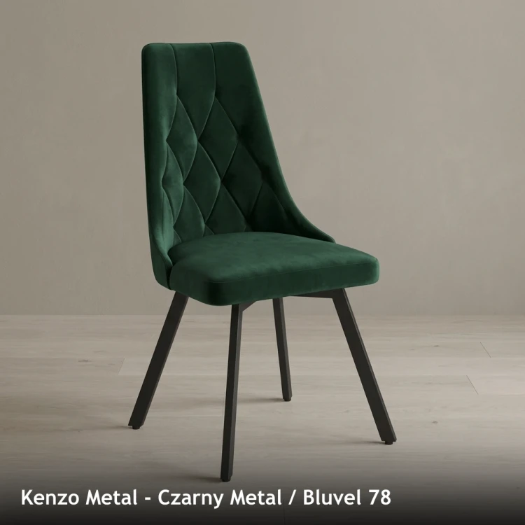 KENZO METAL - stelaż Czarny Metal, tkanina Bluvel 78