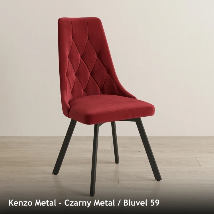 KENZO METAL - stelaż Czarny Metal, tkanina Bluvel 59