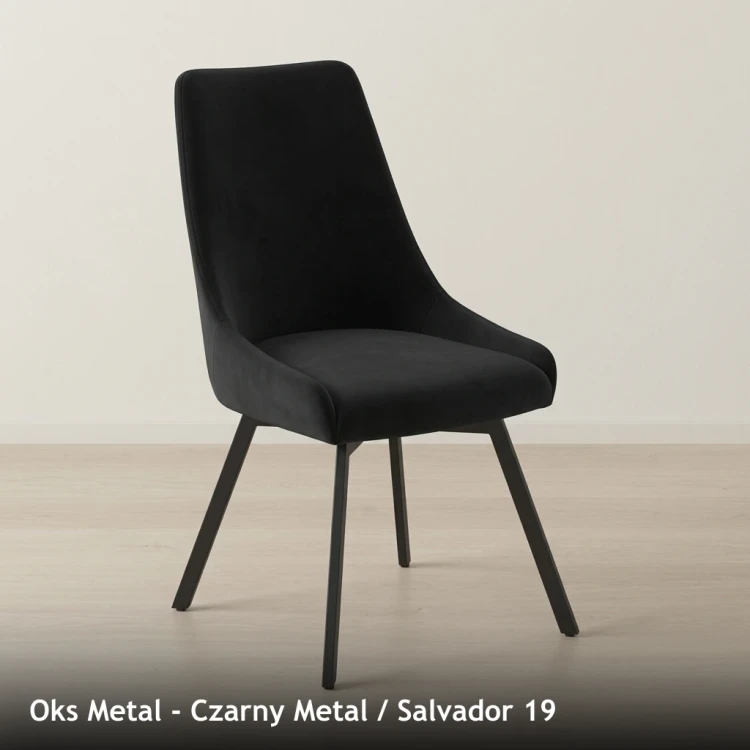 OKS METAL - stelaż Czarny Metal, tkanina Salvador 19