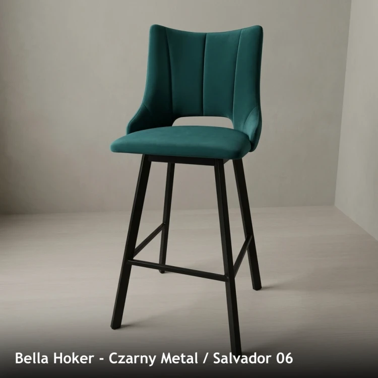 BELLA HOKER - stelaż Czarny Metal, tkanina Salvador 06