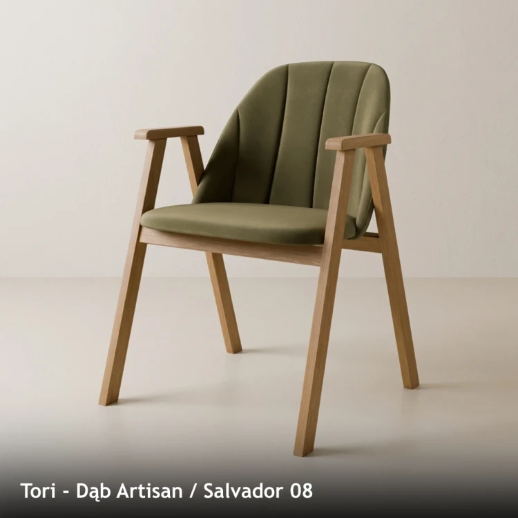TORI - stelaż Dąb Artisan, tkanina Salvador 08