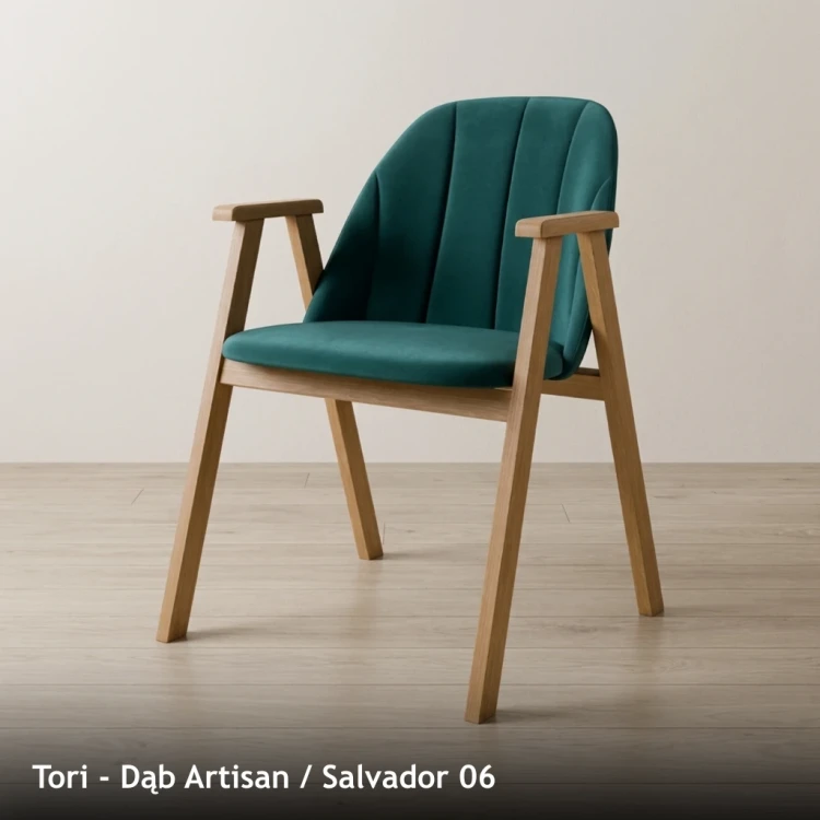 TORI - stelaż Dąb Artisan, tkanina Salvador 06
