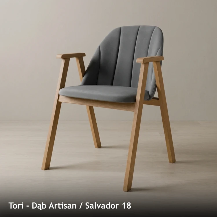 TORI - stelaż Dąb Artisan, tkanina Salvador 18