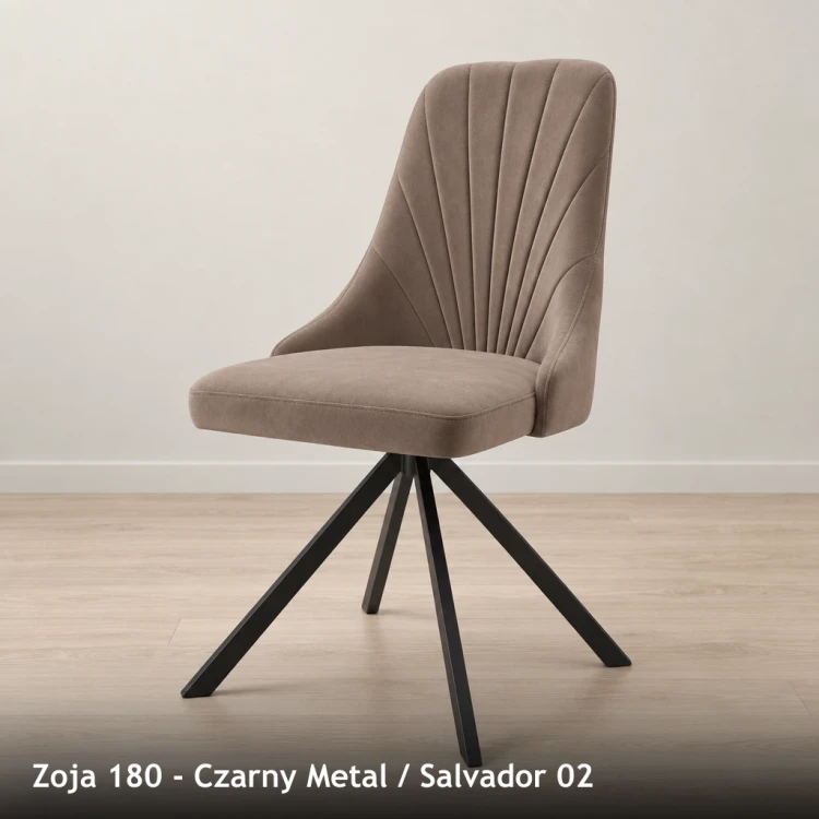 ZOJA 180 - stelaż Czarny Metal, tkanina Salvador 02