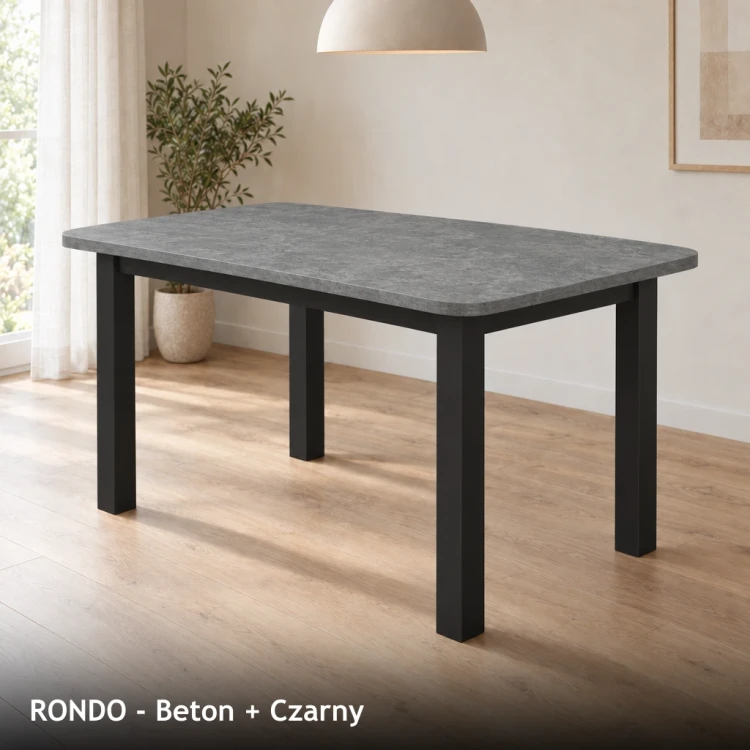 RONDO - Beton + Czarny