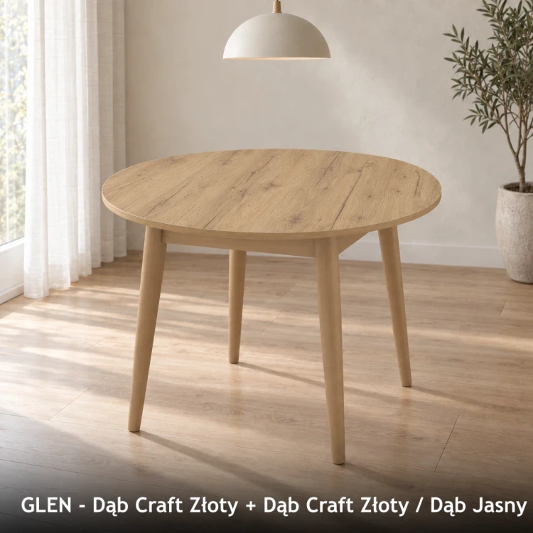 GLEN - Dąb Craft Złoty + Dąb Craft Złoty / Dąb Jasny