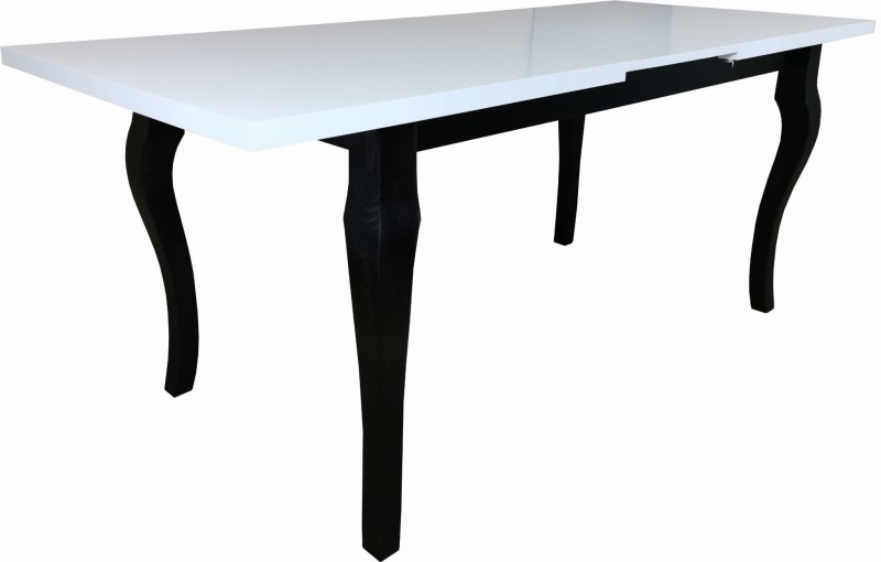 Stół prostokątny MAGNAT - Biały + Czarny, L, R, Magnat, 3