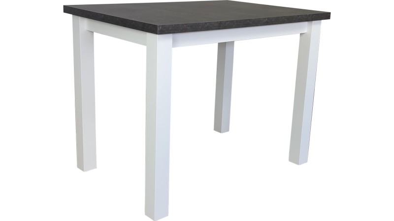 Stół prostokątny MINI - Beton + Biały, L, NR, Proste, 2