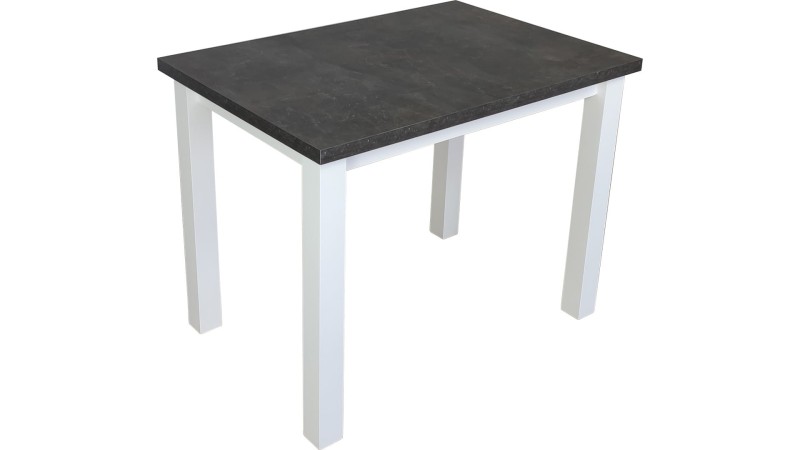 Stół prostokątny MINI - Beton + Biały, L, NR, Proste, 1
