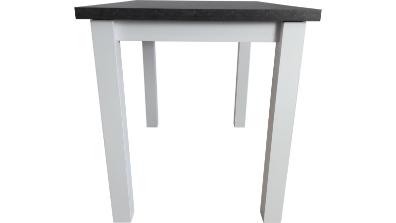 Stół prostokątny MINI - Beton + Biały, L, NR, Proste, 4